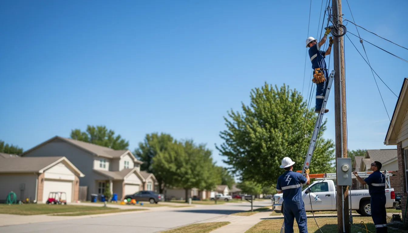 Residential electrician providing installation services in Brutus, MI